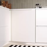 UTRUSTA Izvlač.umet. za ug.pod.element, siva, 128 cm