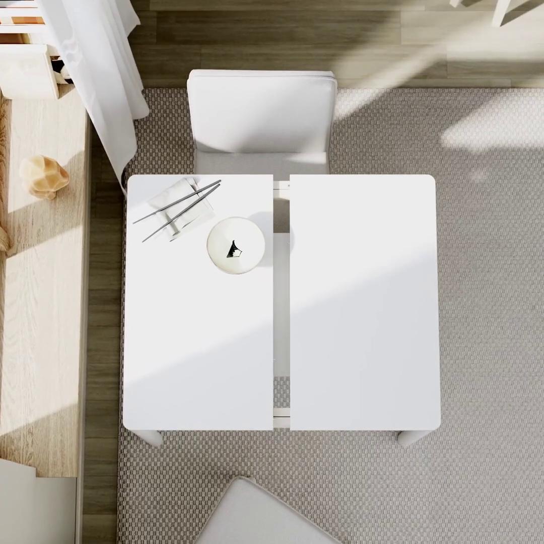 TONSTAD / GRÖNSTA table and 2 chairs, off-white/white, 311/2/471