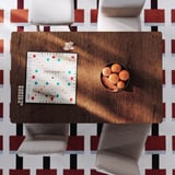 TONSTAD / TONSTAD Table and 4 chairs, brown oak veneer/Fridtuna light beige brown oak effect, 140/196x85 cm