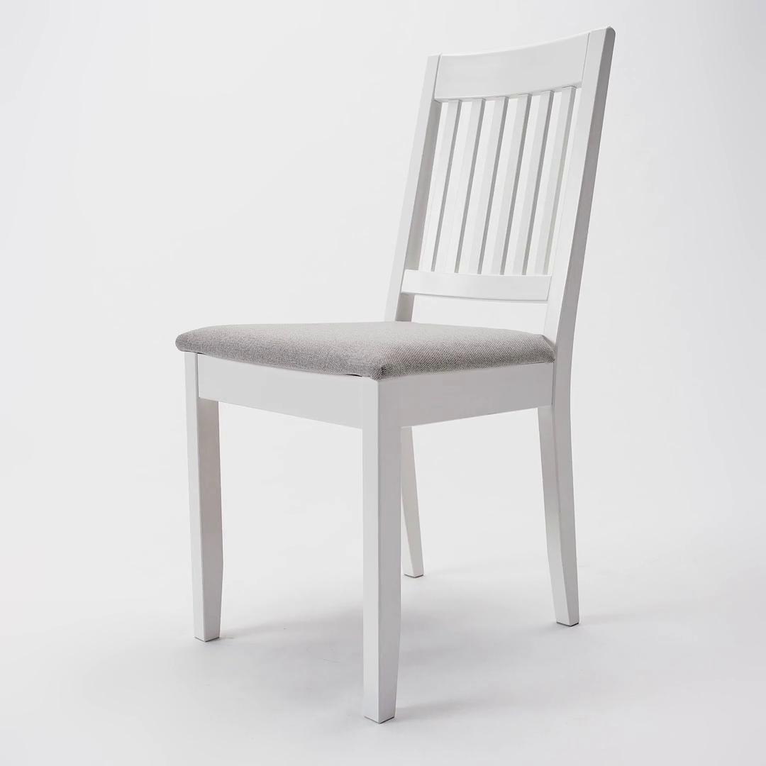 NÄSINGE chair, white/Tibbleby beige-grey - IKEA