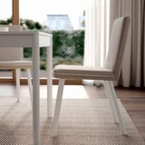 TONSTAD / TONSTAD Table and 4 chairs, off-white/Fridtuna light beige off-white