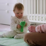 SANDBI Rattle, frog/green
