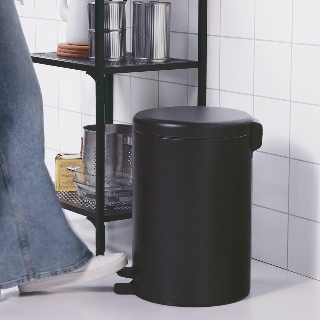 STENTRAPPA pedal bin, anthracite, 5 gallon - IKEA