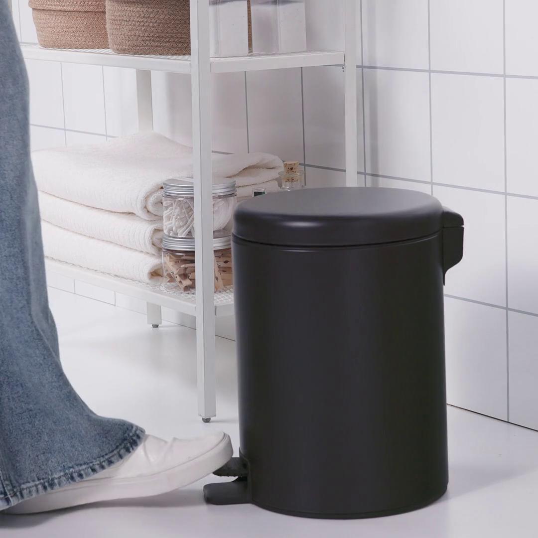 STENTRAPPA pedal bin, anthracite, 2 gallon - IKEA