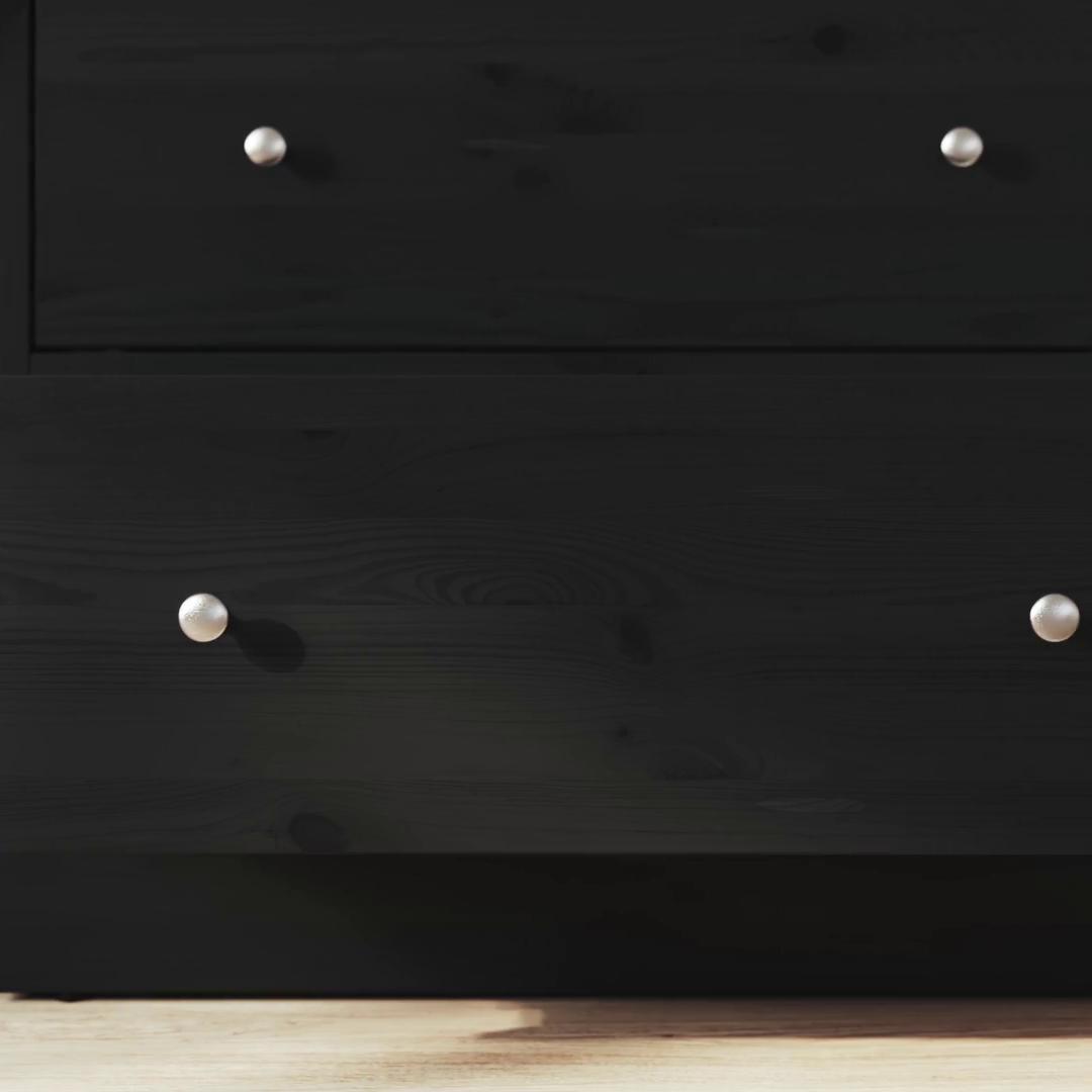 HAVSTA 6-drawer dresser, black, 475/8x181/2x35" - IKEA