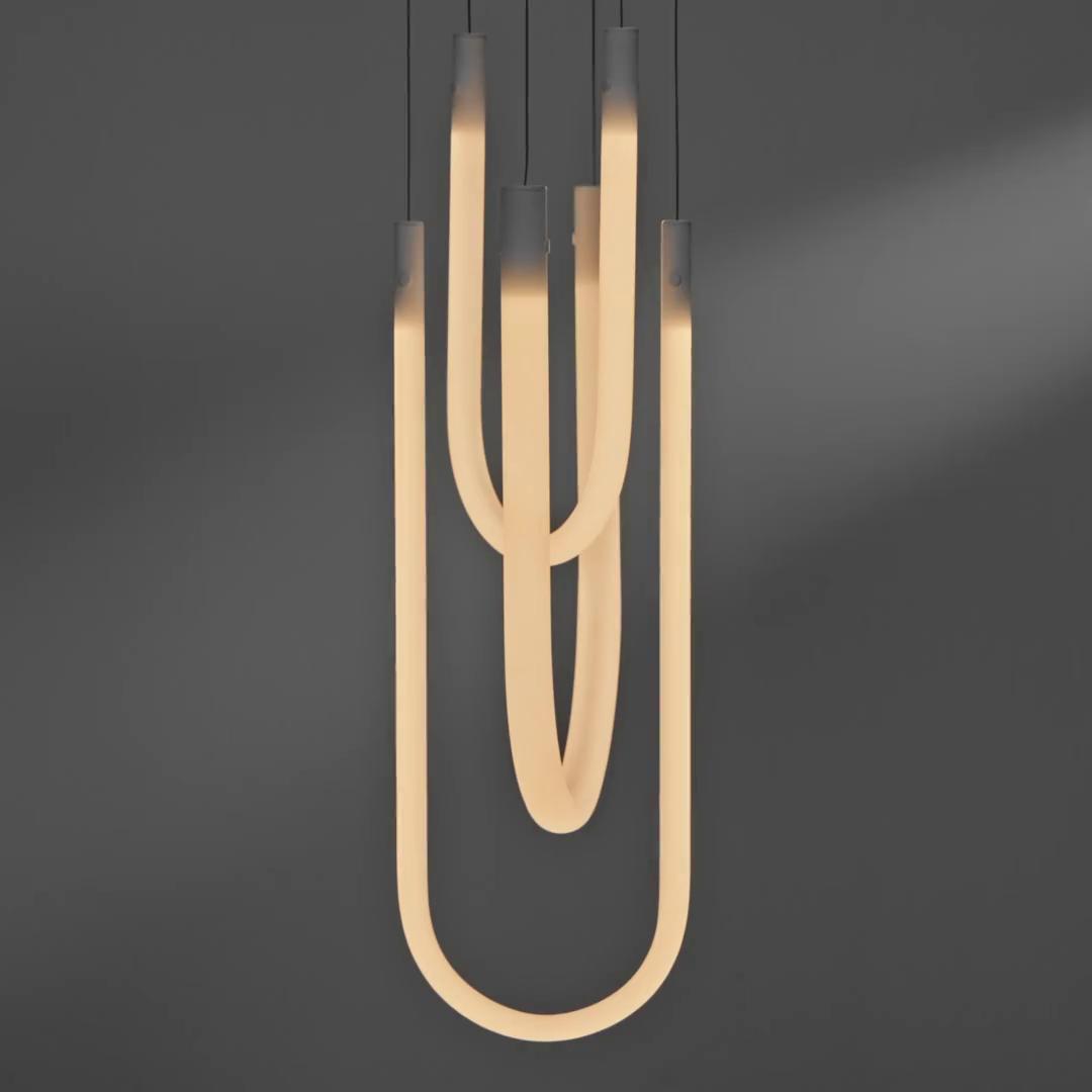 VARMBLIXT LED pendant lamp, dimmable smart/white glass white
