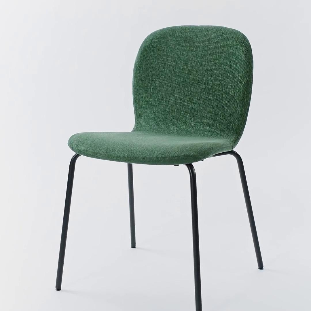 SKÅLSTA chair, Knäbäck gray-green/tubular metal/black-gray - IKEA