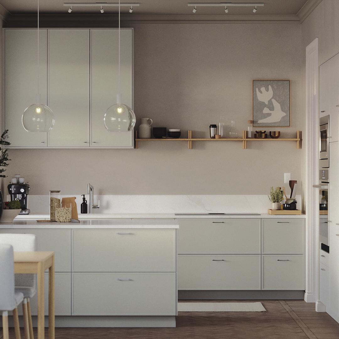 ASPUDDEN cover panel, light gray, 25x30