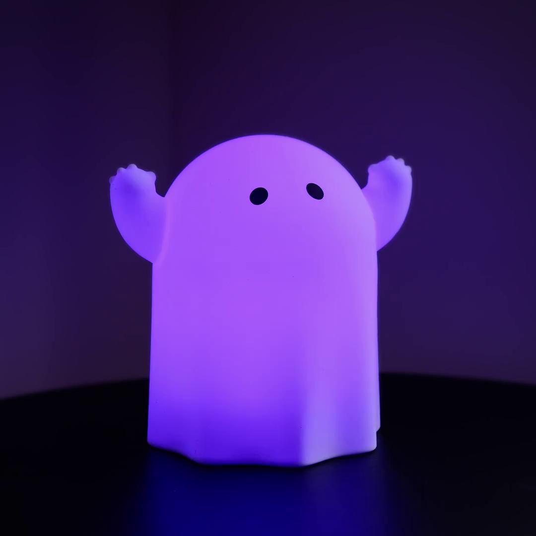 KUSTFYR White Battery-Operated LED Ghost Lamp - IKEA