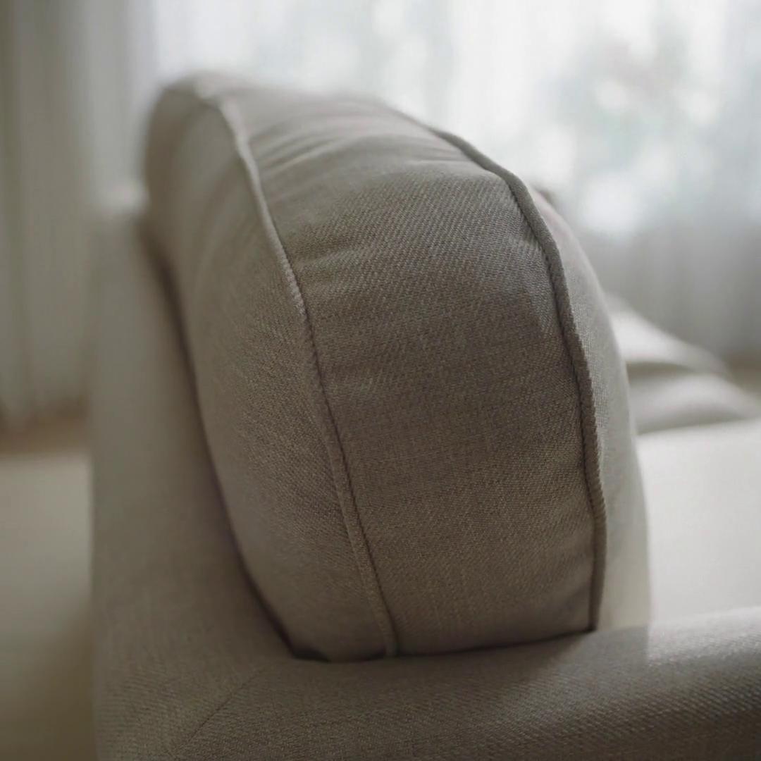 EKHOLMA loveseat, Kilanda light beige - IKEA