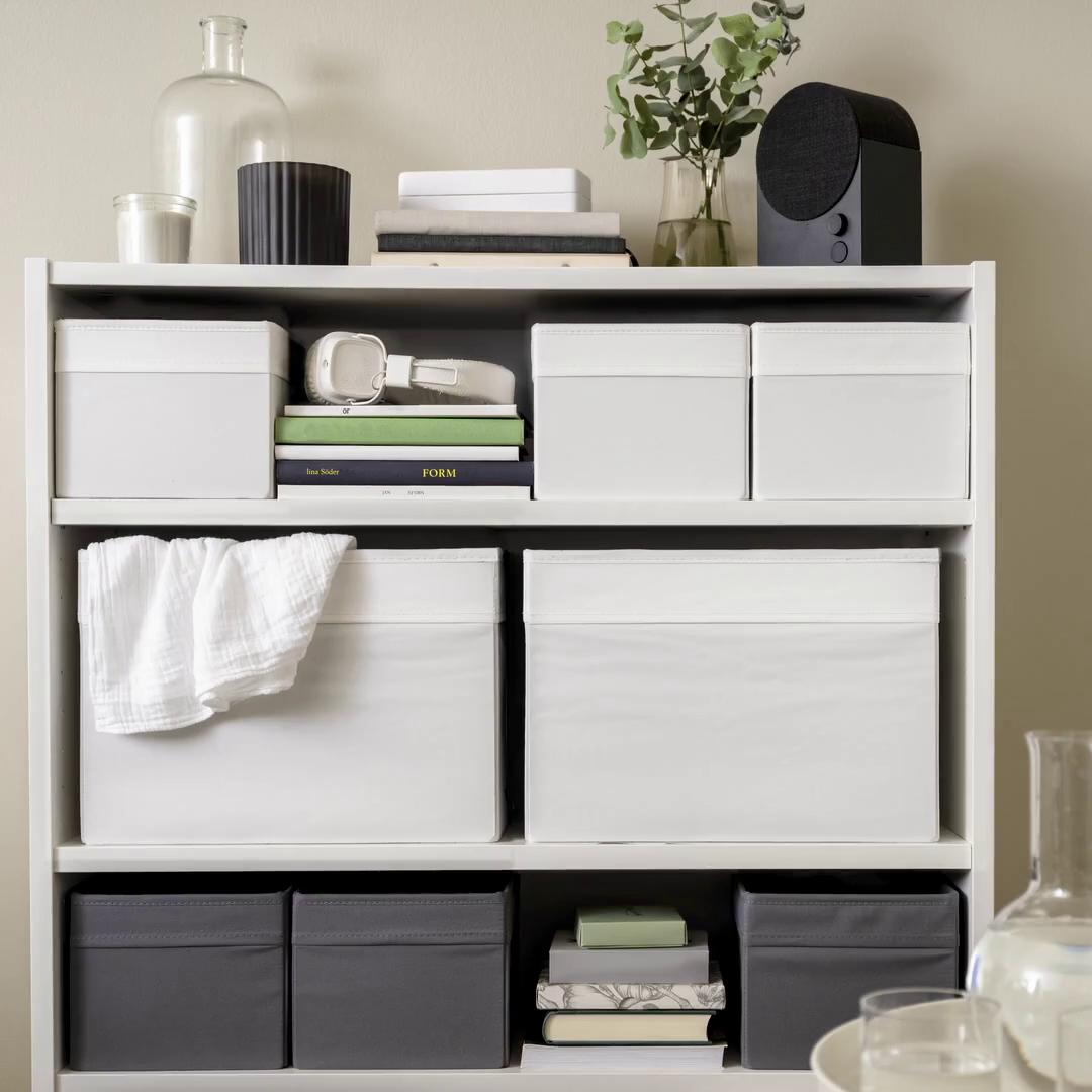 DRÖNA box, black, 9 ¾x13 ¾x9 ¾