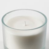 ADLAD شمعة معطرة في كأس, الغابة الاسكندنافية/أبيض, 50 س