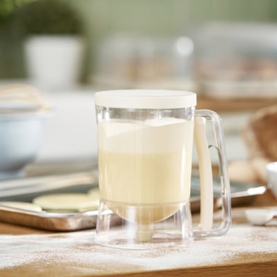 BAKTIDER إبريق قياس مع موزع, بيج فاتح, 1 ل