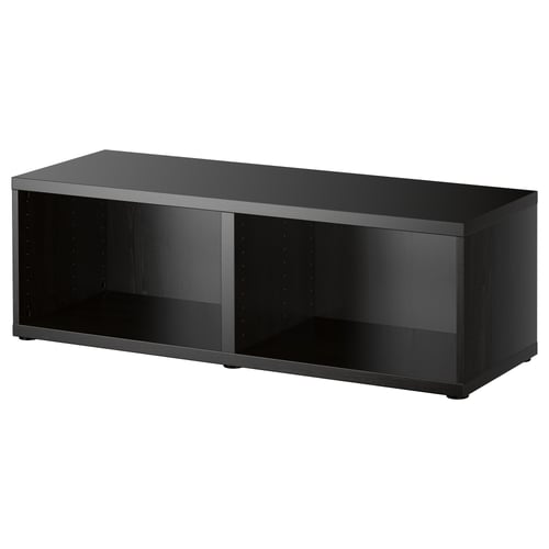 BESTÅ هيكل, أسود-بني, 120x40x38 سم