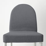 DANDERYD / DANDERYD طاولة مع كرسيين ومقعد طويل, قشرة سنديان أبيض/Vissle رمادي, ‎130x80 سم‏