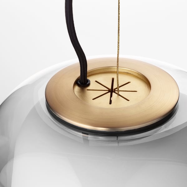 EVEDAL مصباح معلّق, رمادي, 28 سم