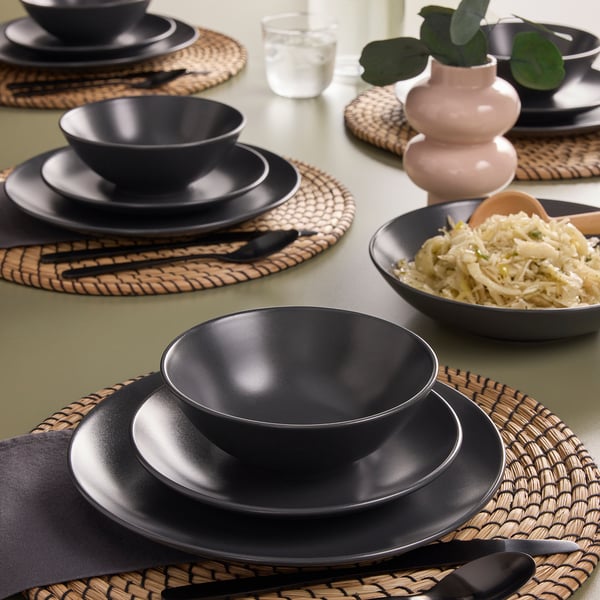 FÄRGKLAR سلطانية., مطفي رمادي غامق, 16 سم