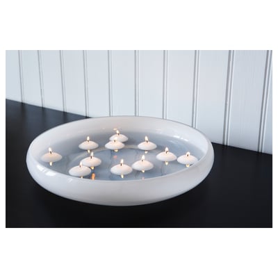 FENOMEN شمعة غير معطرة تطفو على الماء, لون طبيعي, 4 س