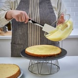GUBBRÖRA ملعقة عريضة سليكون, أسود/أبيض