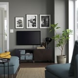 HEDEVIKEN واجهة باب/وحدة أدراج, بني غامق قشرة سنديان مصبوغ, ‎60x38 سم‏