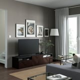 HEDEVIKEN واجهة دُرج, بني غامق قشرة سنديان مصبوغ, ‎60x26 سم‏