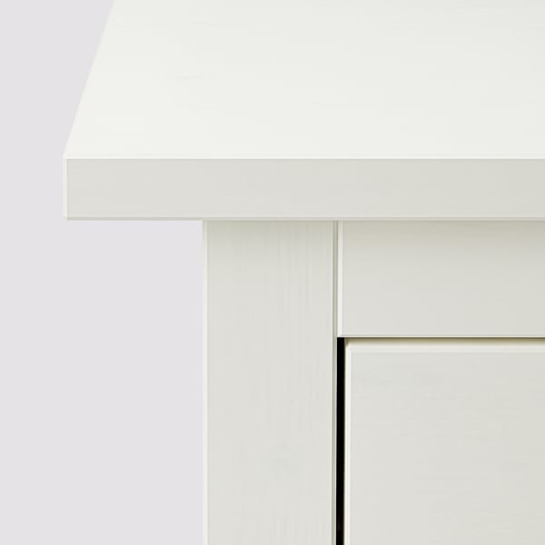 HEMNES خزانة بـ 3 أدراج, أبيض, ‎58x79 سم‏