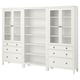HEMNES تشكيلة تخزين مع أبواب/ أدراج, أبيض, ‎270x197 سم‏