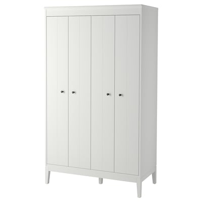 IDANÄS دولاب ملابس, أبيض, ‎121x211 سم‏
