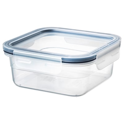 IKEA 365+ حافظة طعام بغطاء, مربّع/بلاستيك, 750 مل
