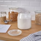 IKEA 365+ برطمان بغطاء, زجاج, 3.3 ل