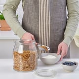 IKEA 365+ برطمان بغطاء, زجاج, 3.3 ل