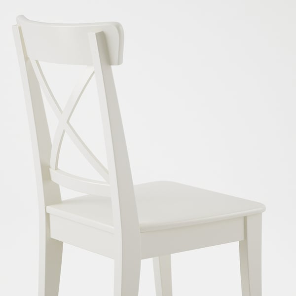 INGATORP / INGOLF طاولة و 4 كراسي, أبيض, ‎155/215 سم‏