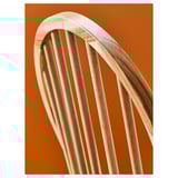 INGATORP / SKOGSTA طاولة و 4 كراسي, أبيض/سنط, ‎155/215 سم‏