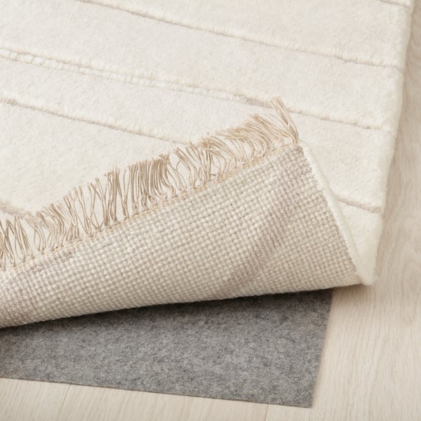 JULGRANSGRÄS سجادة، وبر طويل, أبيض/صناعة يدوية, 240x300 سم