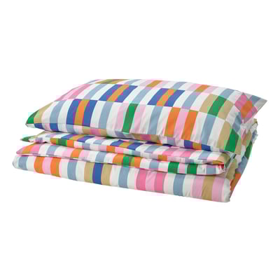 KLIBBKORSÖRT غطاء لحاف و غطاء مخدة, عدة ألوان, ‎150x200/50x80 سم‏