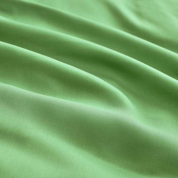 KRITSUGA غطاء لحاف و ٢ غطاء مخدة, أخضر فاتح, 240x220/50x80 سم