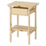 KRONÖREN طاولة سرير جانبية, صنوبر, 39x32x55 سم