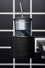 LÅNESPELARE كوب بغطاء ومصاص, أسود