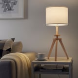 LAUTERS مصباح طاولة, دردار/أبيض
