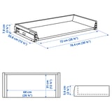 MAXIMERA درج، منخفض, أبيض, ‎80x37 سم‏
