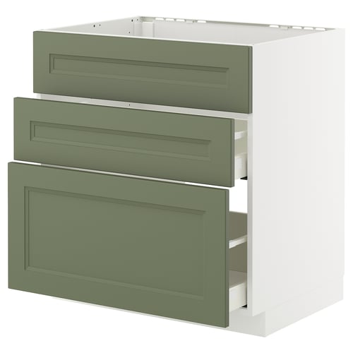 METOD / MAXIMERA خزانة قاعدة لحوض+3 واجهات/درجان
