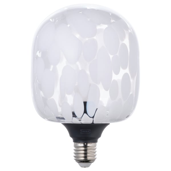 MOLNART لمبة LED E27 240 lumen, على شكل أنبوبي أبيض/زجاج شفاف, 120 مم
