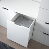 NORDLI خزانة بـ 8 أدراج, أبيض, ‎160x99 سم‏