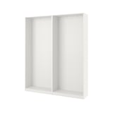 PAX هيكلي دولاب ملابس, أبيض, ‎200x35x236 سم‏
