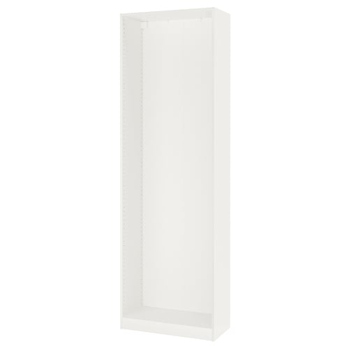 PAX هيكل دولاب ملابس, أبيض, 75x35x236 سم