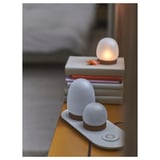 PRAKTSPIREA طقم إضاءة زينة LED من 4 قطع, مع قاعدة شحن