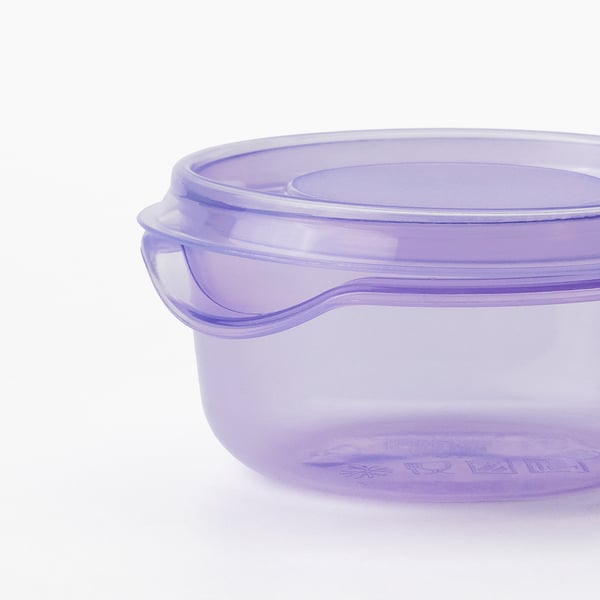 PRUTA حافظة طعام بغطاء, بنفسجي, 70 مل