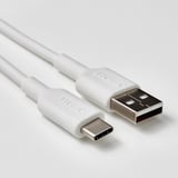 SITTBRUNN سلك USB-A إلى USB-C, أبيض, 2 م