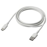 SITTBRUNN سلك USB-A إلى USB-C, أبيض, 2 م