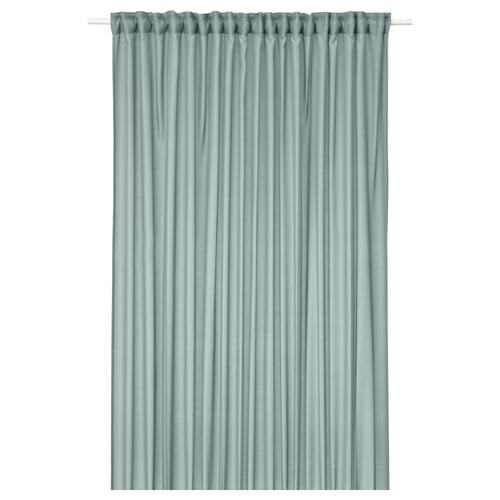 STENFRÖ ستارة شفافة، 1 قطعة, تركواز/مع شريط ستارة, 300x300 سم